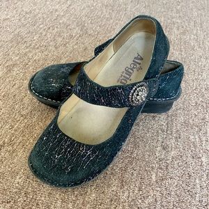 Alegria Paloma Metallic Crackle Mary Jane